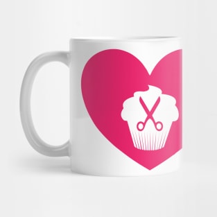 Scissors In A Cupcake Mug